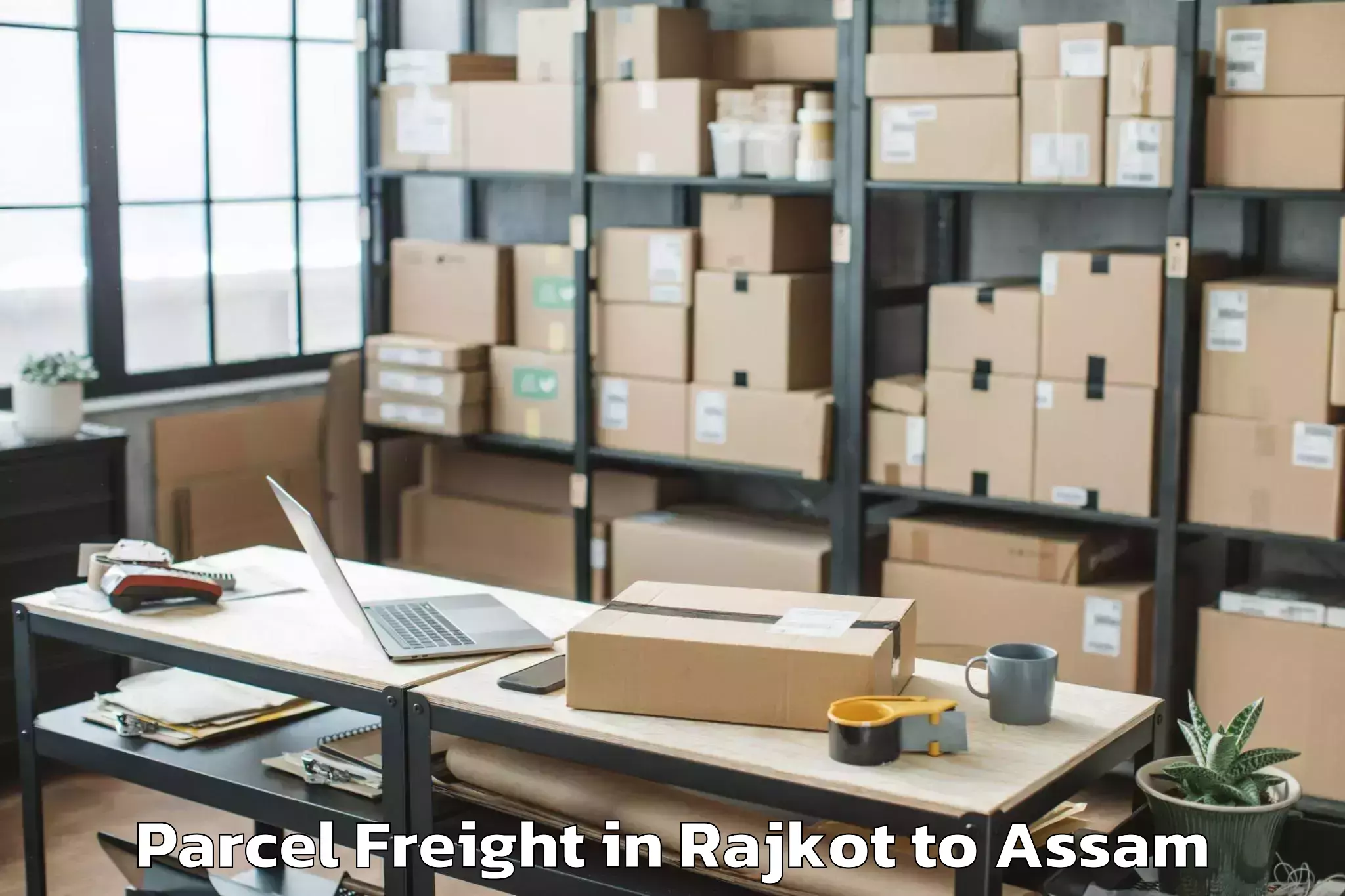 Reliable Rajkot to Bokolia Parcel Freight